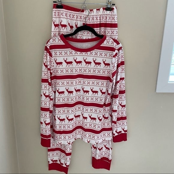 🎀 Christmas Print PJ set, Size Lg - Picture 5 of 10